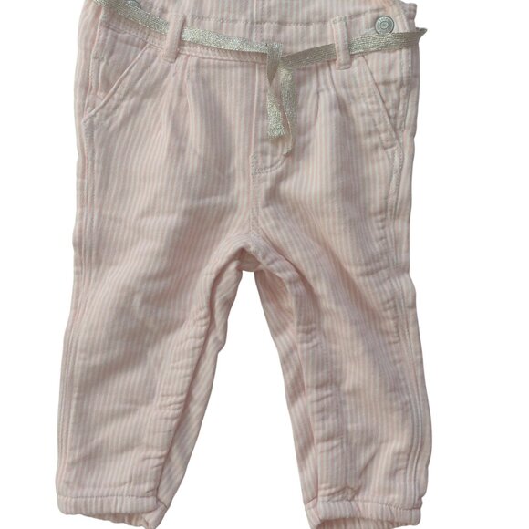 Oshkosh Hanna Andersson 18M Overalls Set of 2 Cotton Floral Stripe Rompers - Picture 8 of 11